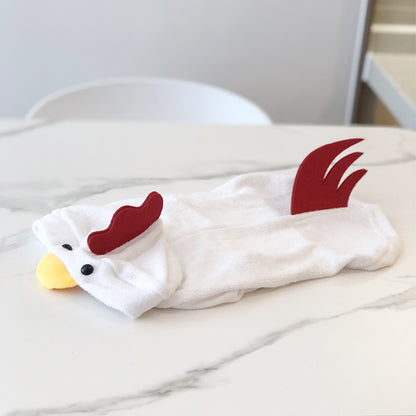 Rooster Style Dog Sweater With Hood Cute Makeover - Pimmbi