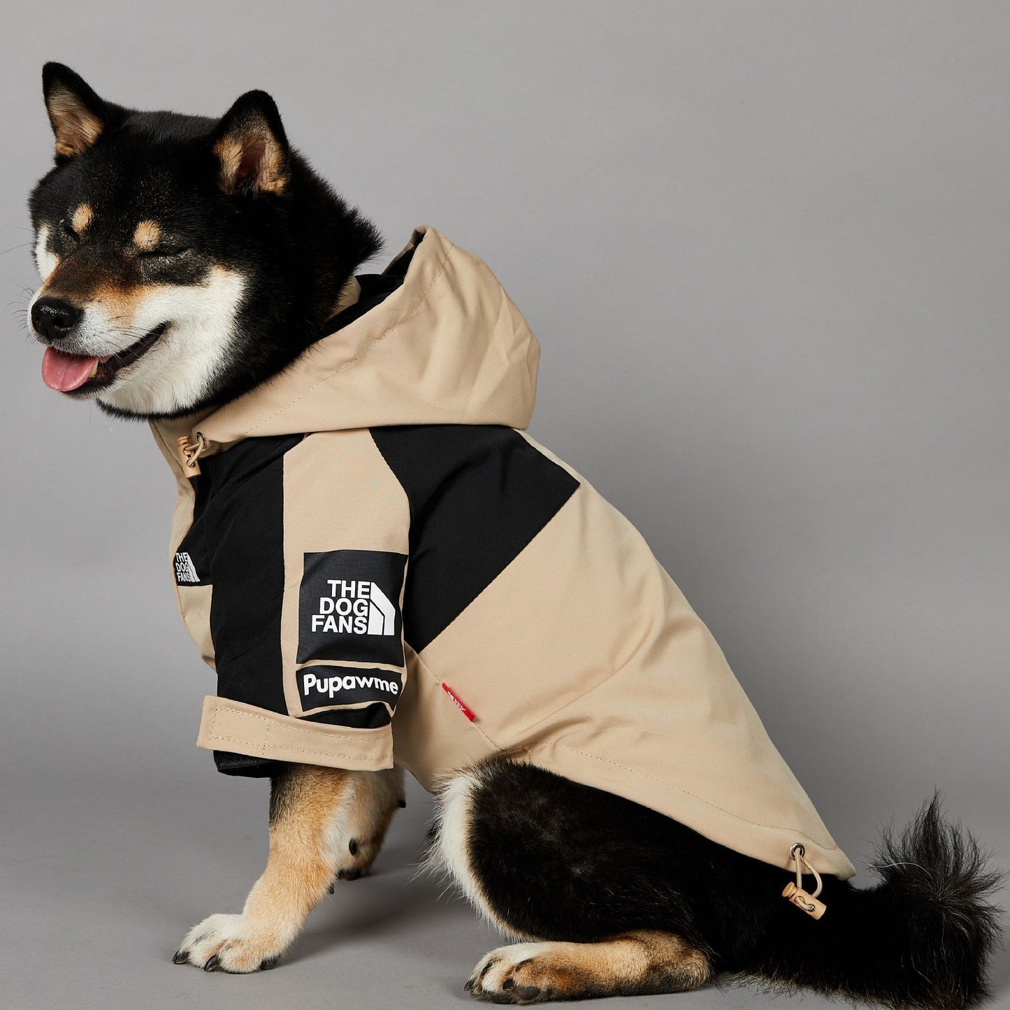 Khaki Dog Pet Shell Jacket - Pimmbi