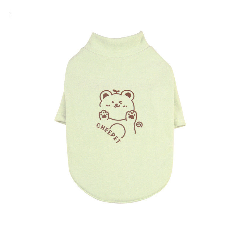 Printed Bear Sweater Shedding To Keep Warm - Pimmbi