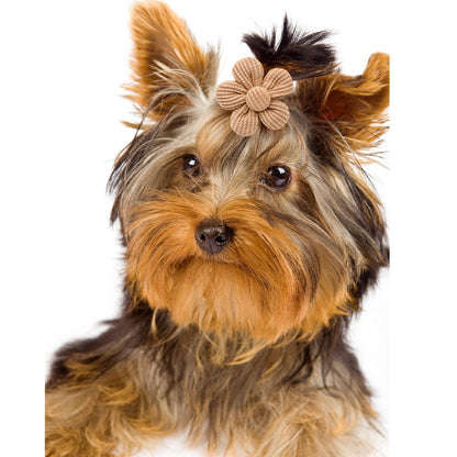 Pet Headdress Flower Spring Flower Solid Color Headdress Flower Dog Cat Accessories - Pimmbi