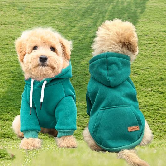 Pet Dog Fashion Simple Hooded Sweater - Pimmbi