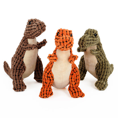 Dinosaur Pet Toys Giant Dogs Pets Interactive Dog Toys For Large Dogs Chew Toys Chihuahua Plush Stuffing Squeakers - Pimmbi