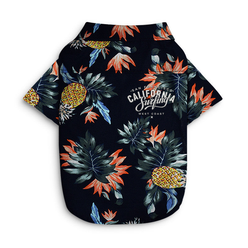 Hawaiian dog style shirt clothes - Pimmbi