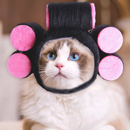 Curly Hair Pet Hat Cat Funny Dress Up Pet Products - Pimmbi