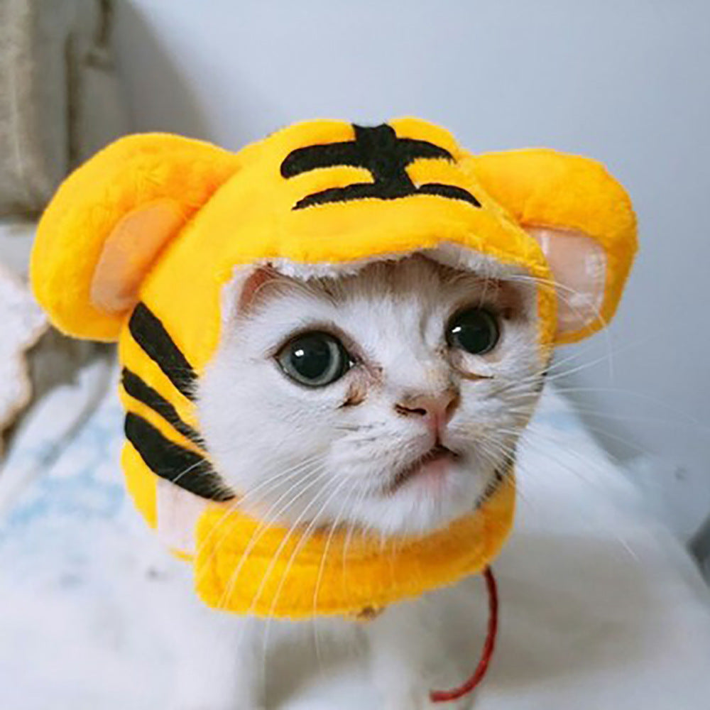 Curly Hair Pet Hat Cat Funny Dress Up Pet Products - Pimmbi