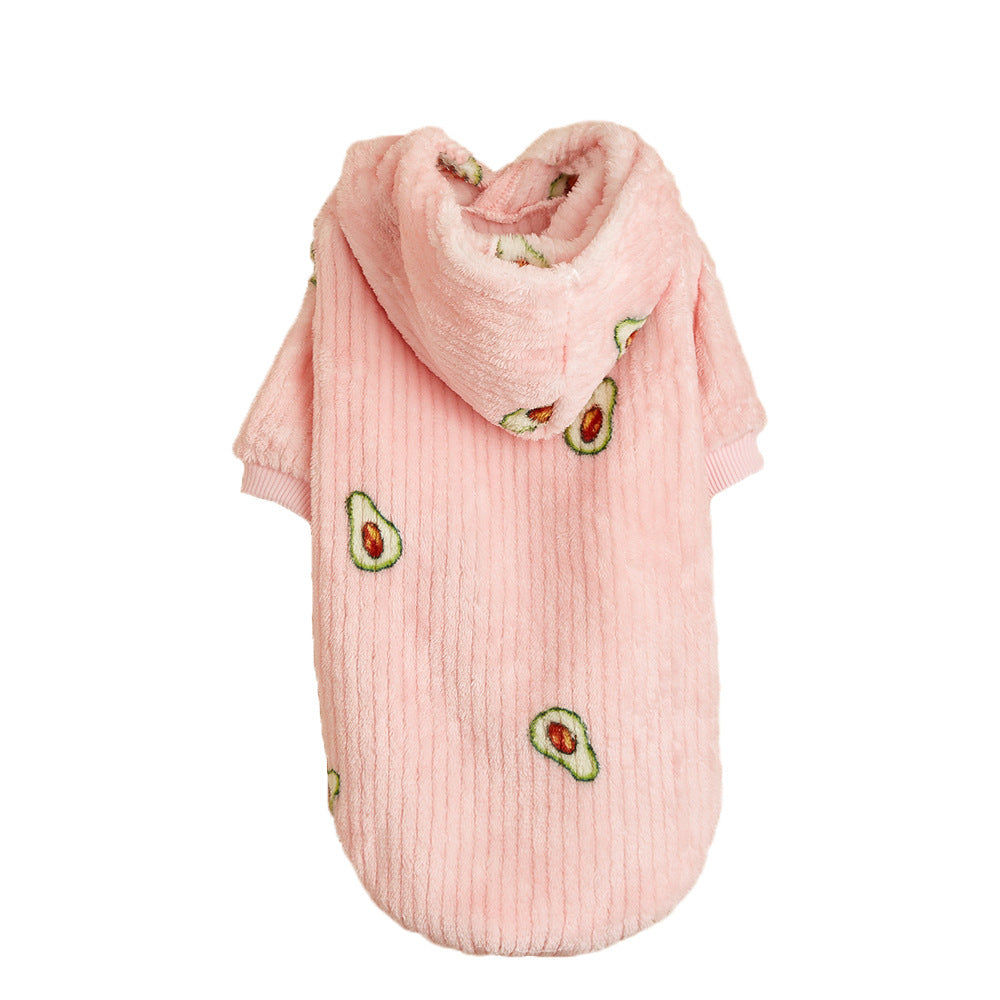 Cat And Dog Pet Avocado Print Hoodie - Pimmbi