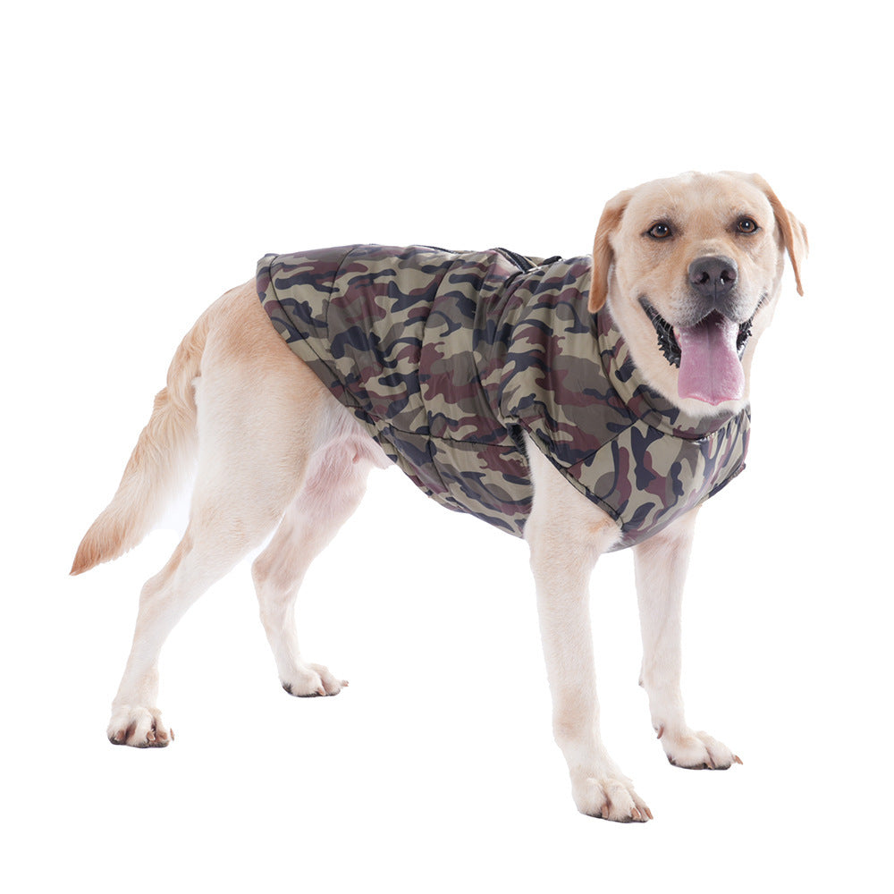 Pet Clothing Winter Thickened Dog Camouflage Clothes - Pimmbi