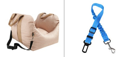 Pet Dog Car Carrier Seat Waterproof Basket Portable Car Seat Safety Travelling Mesh Hanging Bags Breathable Beds & Sofas - Pimmbi