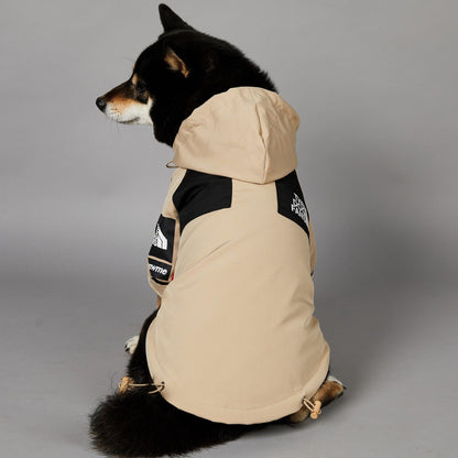 Khaki Dog Pet Shell Jacket - Pimmbi