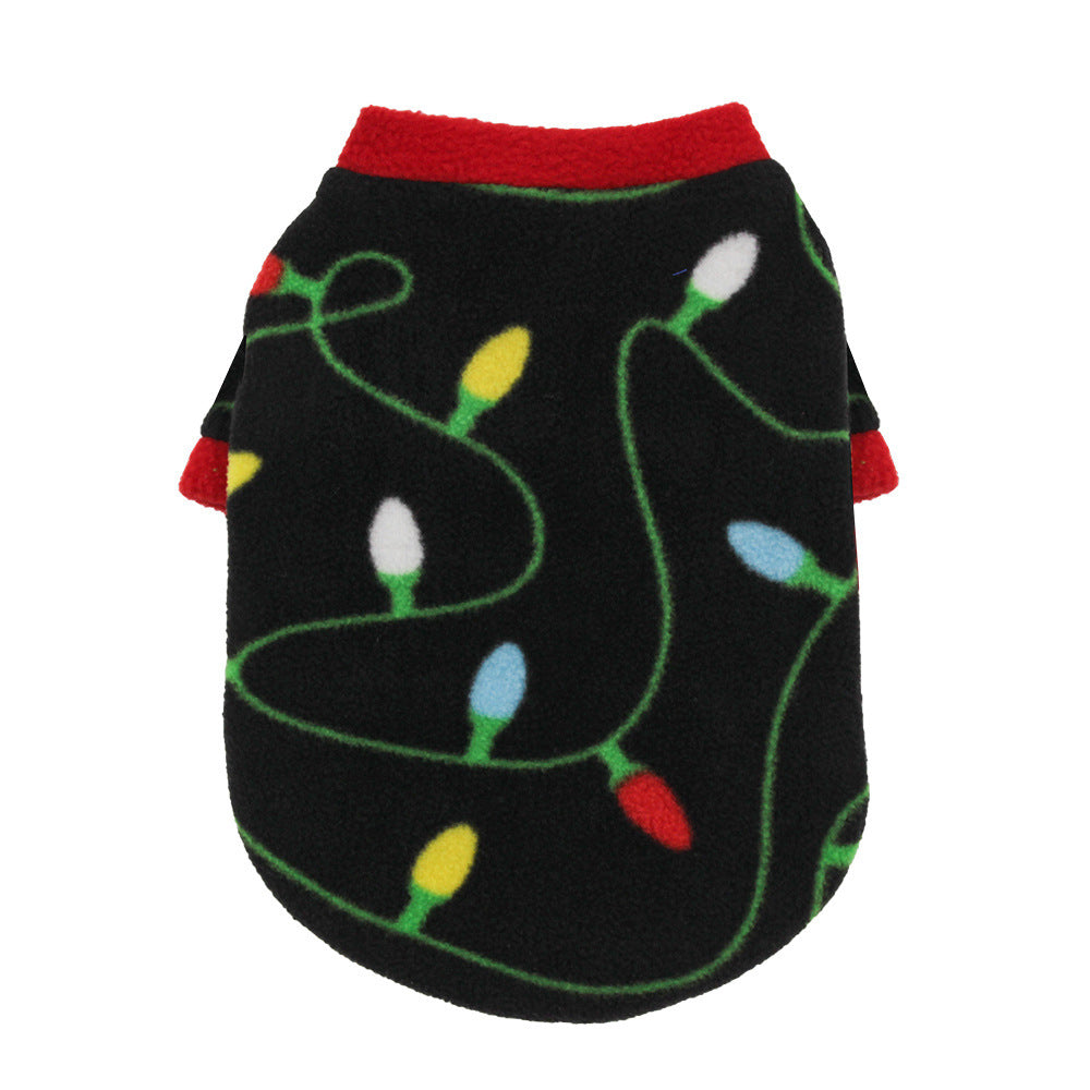 Christmas Dog Clothes Warm Fleece - Pimmbi
