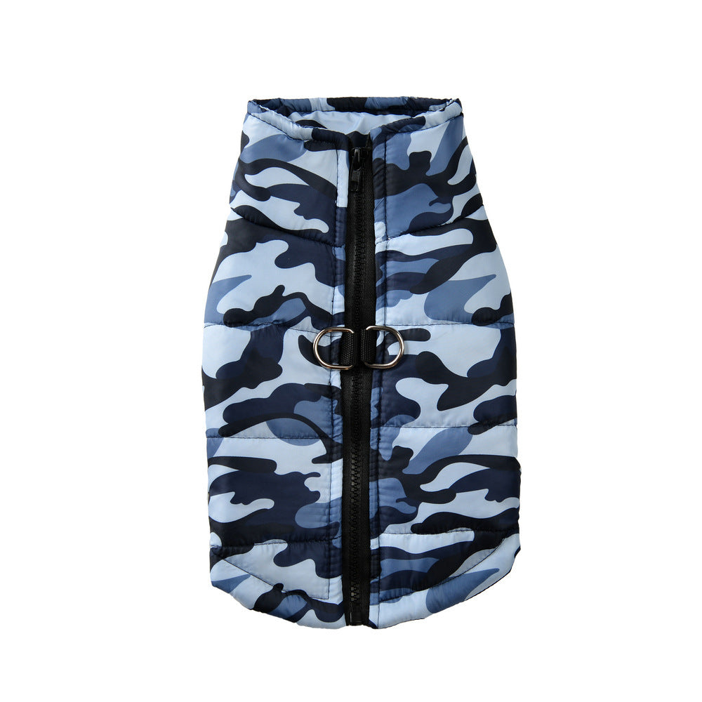 Pet Clothing Winter Thickened Dog Camouflage Clothes - Pimmbi