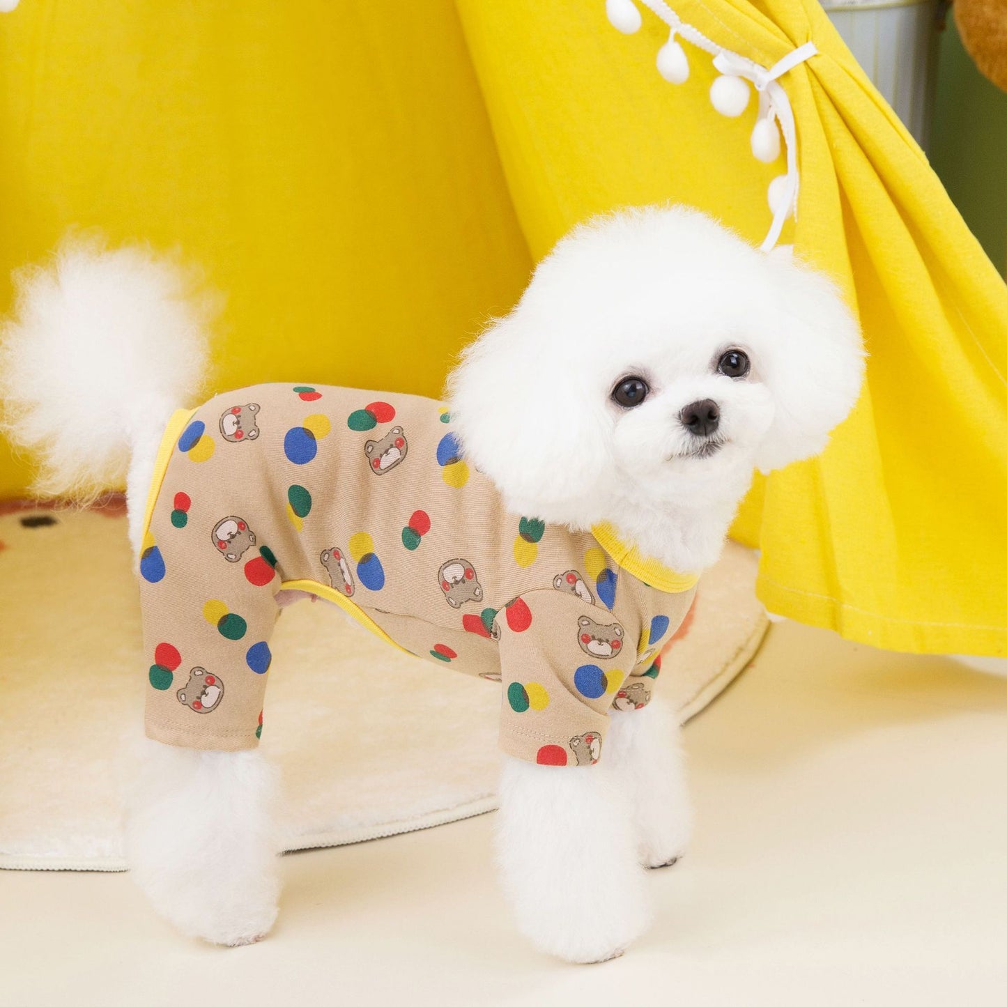 Dog Pet Clothes Colorful Ball Bear - Pimmbi