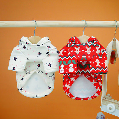 Dog Clothes Christmas Sweatshirt Clothes - Pimmbi