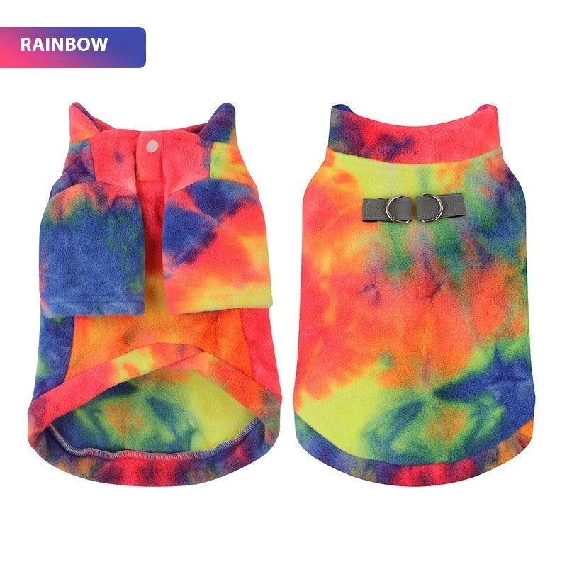 Tie Dye Puppy Clothes Autumn And Winter - Pimmbi