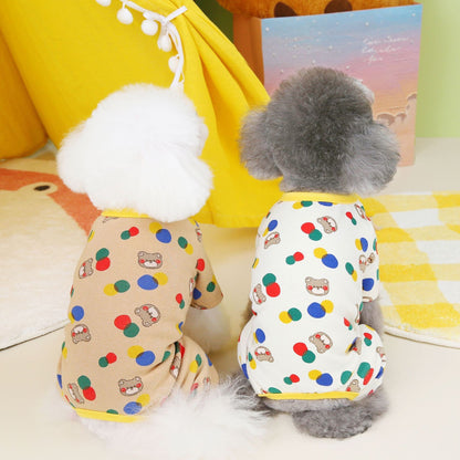 Dog Pet Clothes Colorful Ball Bear - Pimmbi
