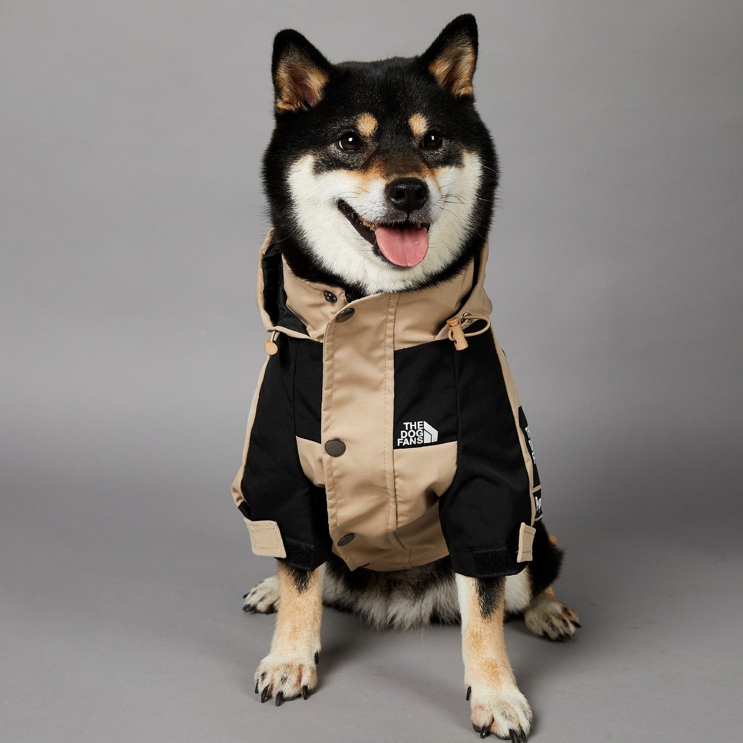 Khaki Dog Pet Shell Jacket - Pimmbi