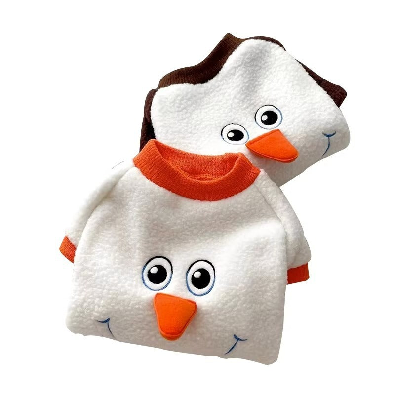 Christmas Funny Transformation Snowman Dog Hoodie - Pimmbi