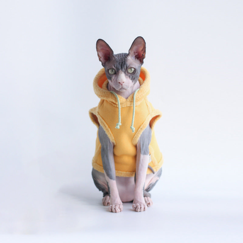 Pet Autumn And Winter Fleece Thickened Warm Hooded Sweater - Pimmbi