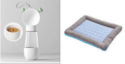 Pet Cooling Pad Bed For Dogs Cats Puppy Kitten Cool Mat Pet Blanket Ice Silk Material Soft For Summer Sleeping  Blue Breathable - Pimmbi