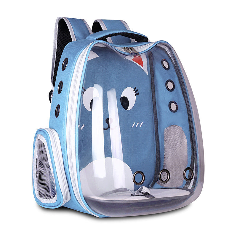 Pet Supplies Pet Backpack Convenient Pet Space Bag Breathable Shoulder Cat Bag Dog Bag - Pimmbi
