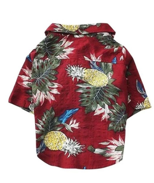 Hawaiian dog style shirt clothes - Pimmbi