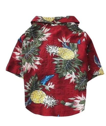 Hawaiian dog style shirt clothes - Pimmbi