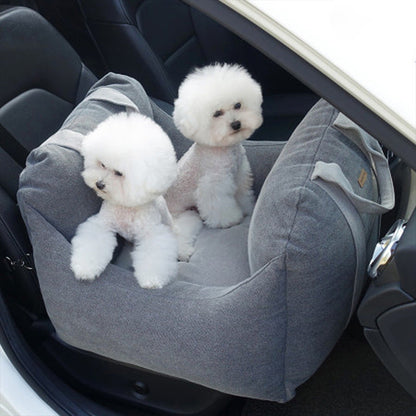 Pet Dog Car Carrier Seat Waterproof Basket Portable Car Seat Safety Travelling Mesh Hanging Bags Breathable Beds & Sofas - Pimmbi
