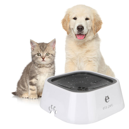 1.5L Cat Dog Water Bowl Carried Floating Bowl Anti-Overflow Slow Water Feeder Dispenser Pet Fountain ABS&PP Dog Supplies - Pimmbi