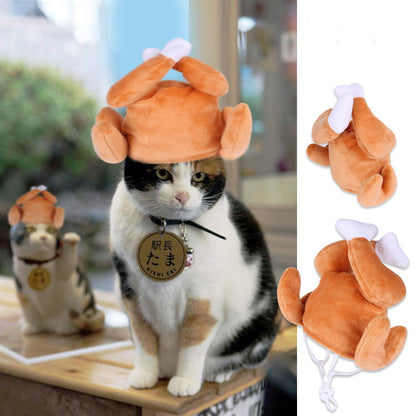 Curly Hair Pet Hat Cat Funny Dress Up Pet Products - Pimmbi