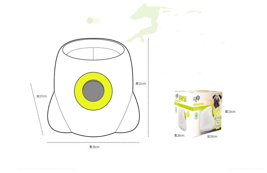 Dog Pet Automatic Interactive Ball Launcher - Pimmbi