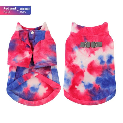 Tie Dye Puppy Clothes Autumn And Winter - Pimmbi