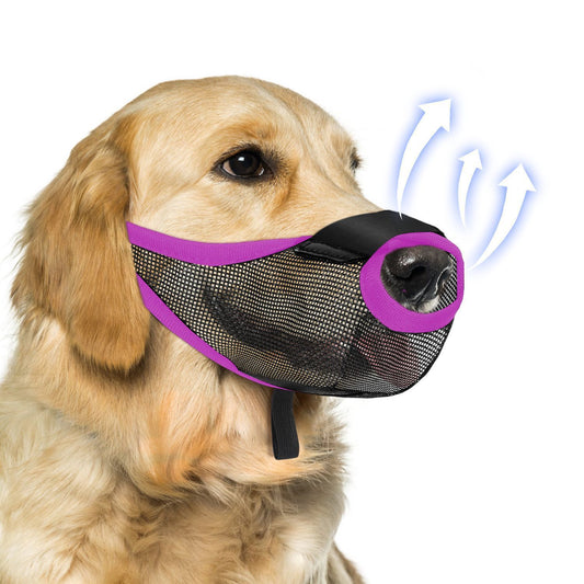 Pet Dog Muzzle Mask To Prevent It From Eating Randomly, Barking, And Biting. It's A Special Muzzle That Is Breathable And Has A Mesh Design - Pimmbi
