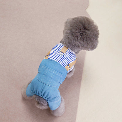 Fashion Personality Pet Dog Denim Four Pants - Pimmbi