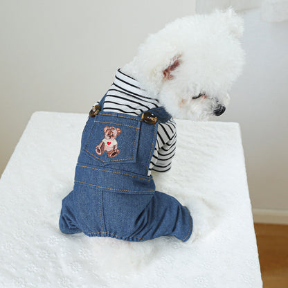 Pet Clothes Dog Clothing Cute Bear - Pimmbi