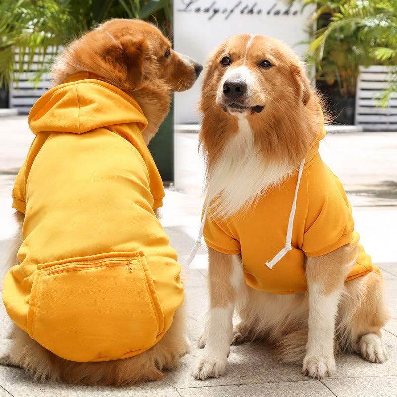 Fashion Pet Dog Simple Zipper Pocket Sweater - Pimmbi