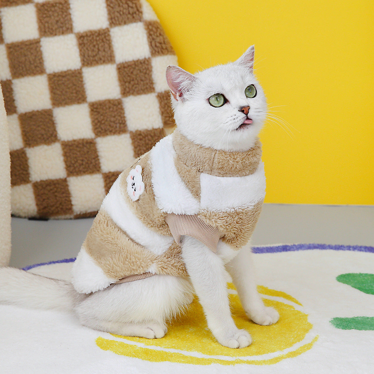Pet Cat Clothes Fleece Sweatshirt - Pimmbi