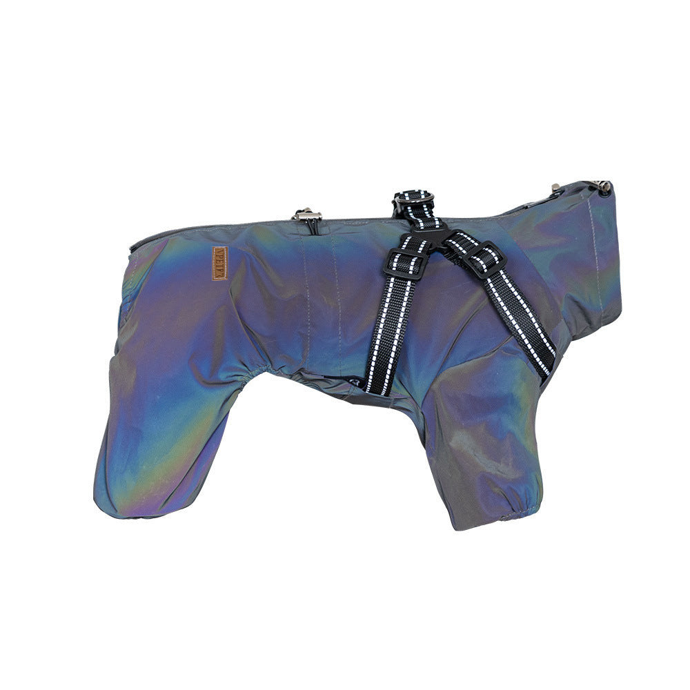 Fashion Personality Dog Pet One-piece Raincoat - Pimmbi