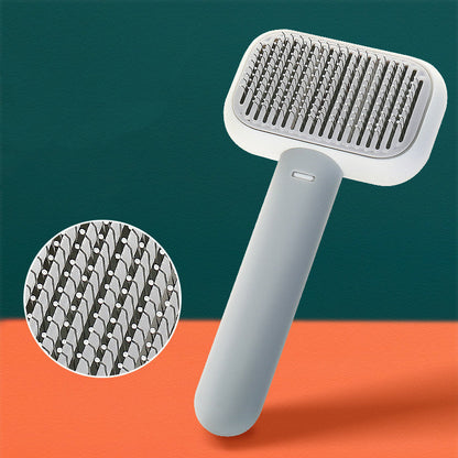 New Pet Cat Dog Hair Brush Hair Massage Comb Open-Knot Brush Grooming Cleaning Tool Stainless Steel Comb - Pimmbi