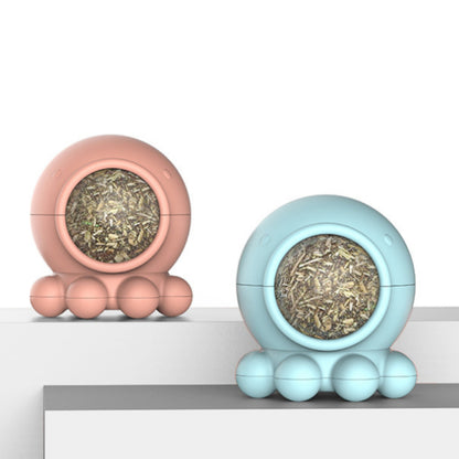 Octopus Catnip Toy Ball Licking Rotating Molar