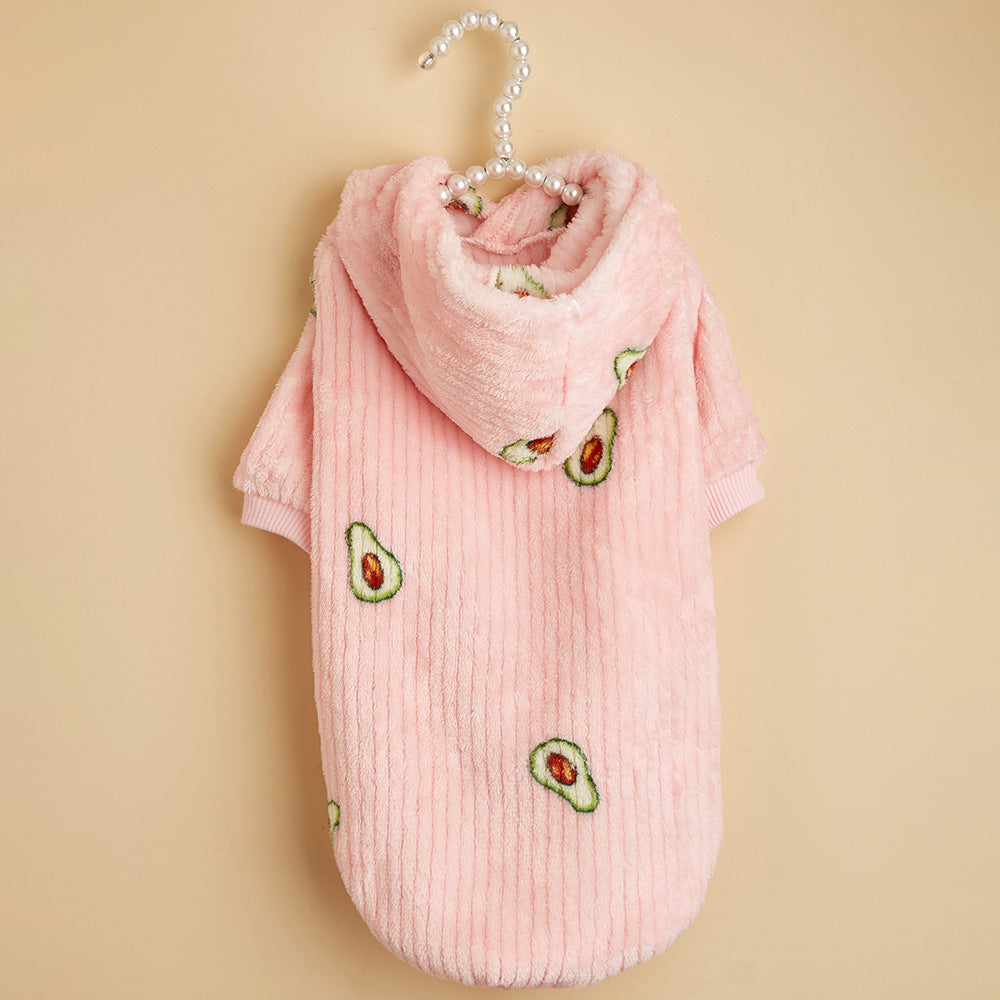 Cat And Dog Pet Avocado Print Hoodie - Pimmbi