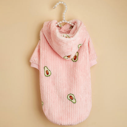 Cat And Dog Pet Avocado Print Hoodie - Pimmbi