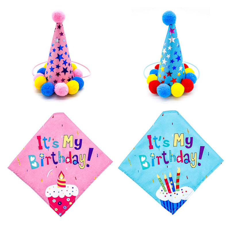 Pet Dog And Cat First Birthday Party Triangle - Pimmbi