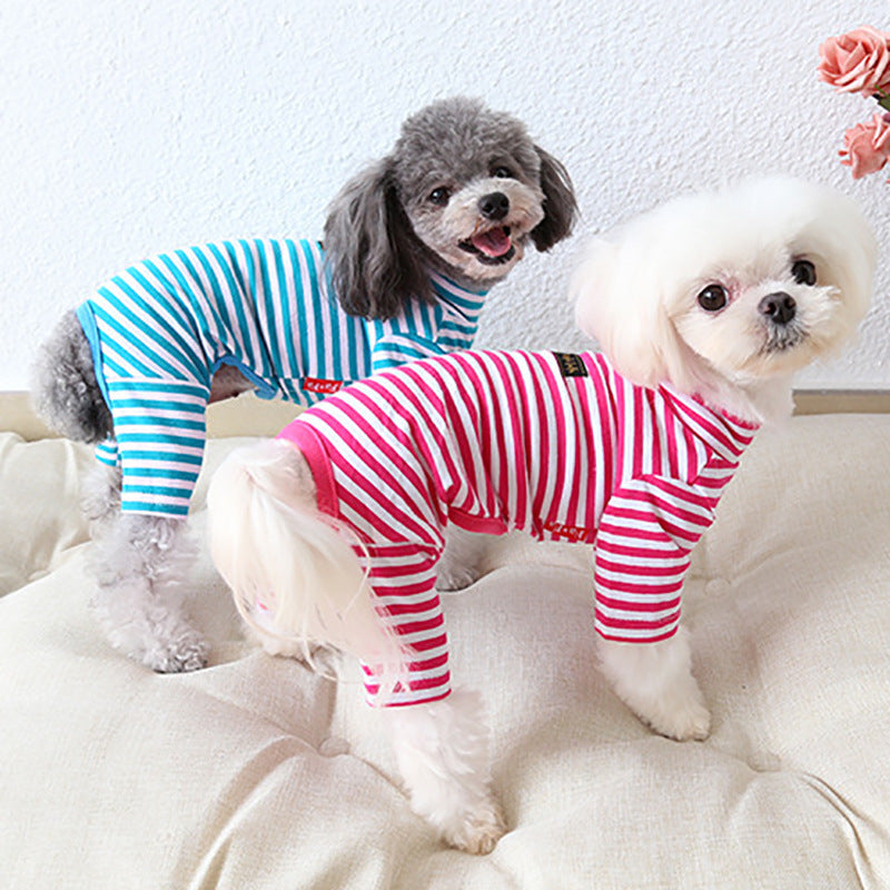 Cotton Eight-color Striped Pet Leggings - Pimmbi
