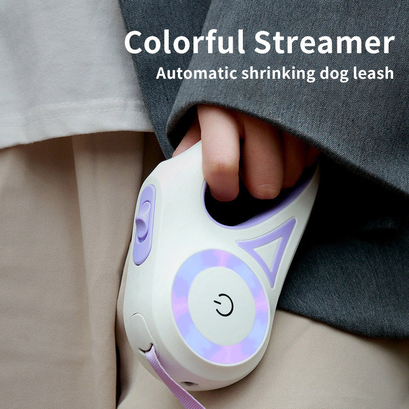 Dog Leash Retractable Leash And Dog Collar Spotlight Automatic Pet Dog Cat Traction Rope For Small Medium Dogs Pet Product - Pimmbi