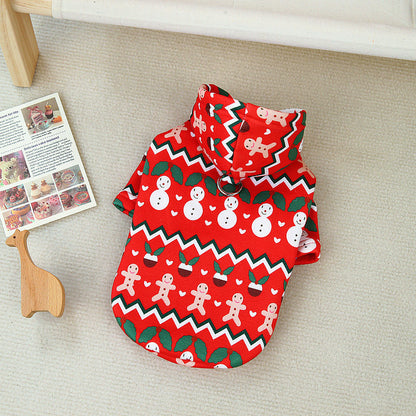 Dog Clothes Christmas Sweatshirt Clothes - Pimmbi