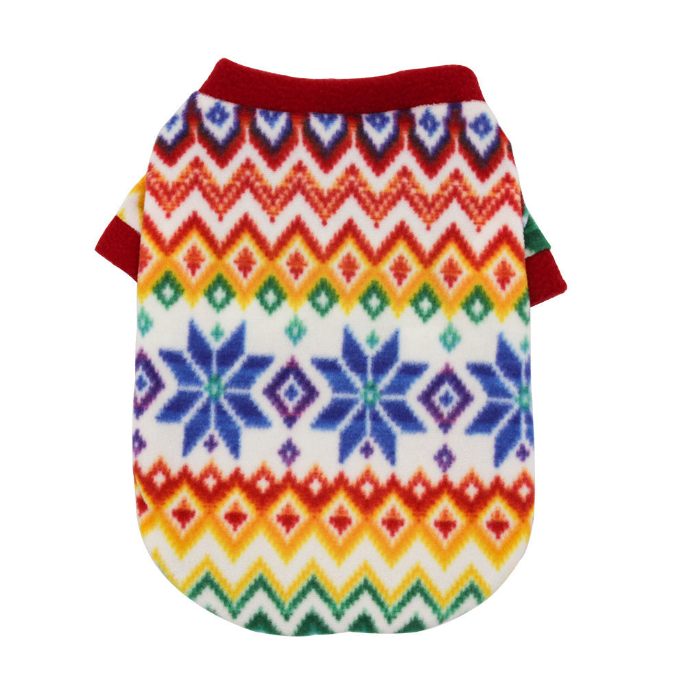 Christmas Dog Clothes Warm Fleece - Pimmbi