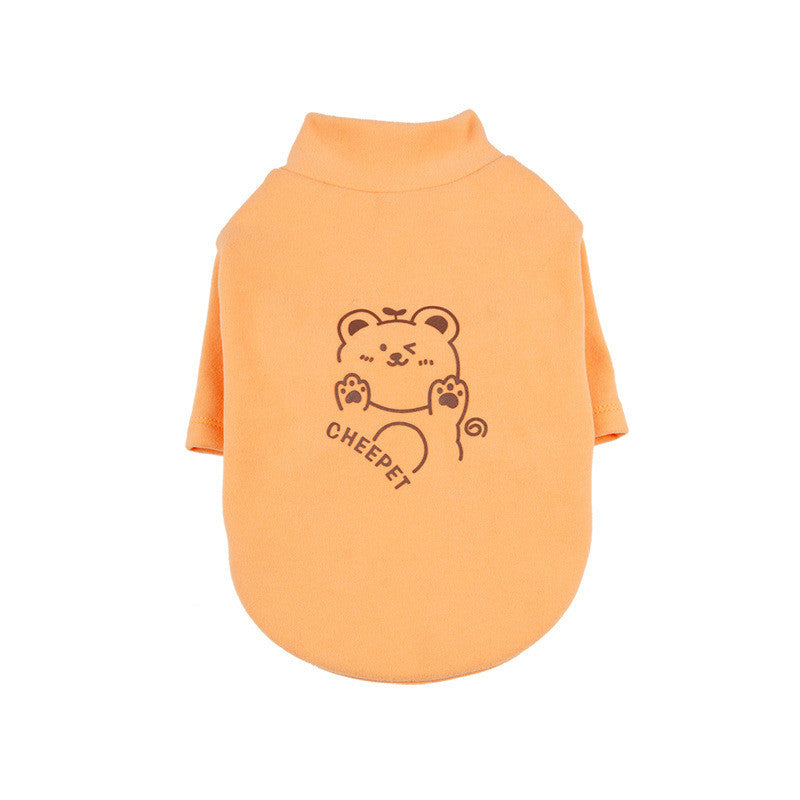 Printed Bear Sweater Shedding To Keep Warm - Pimmbi