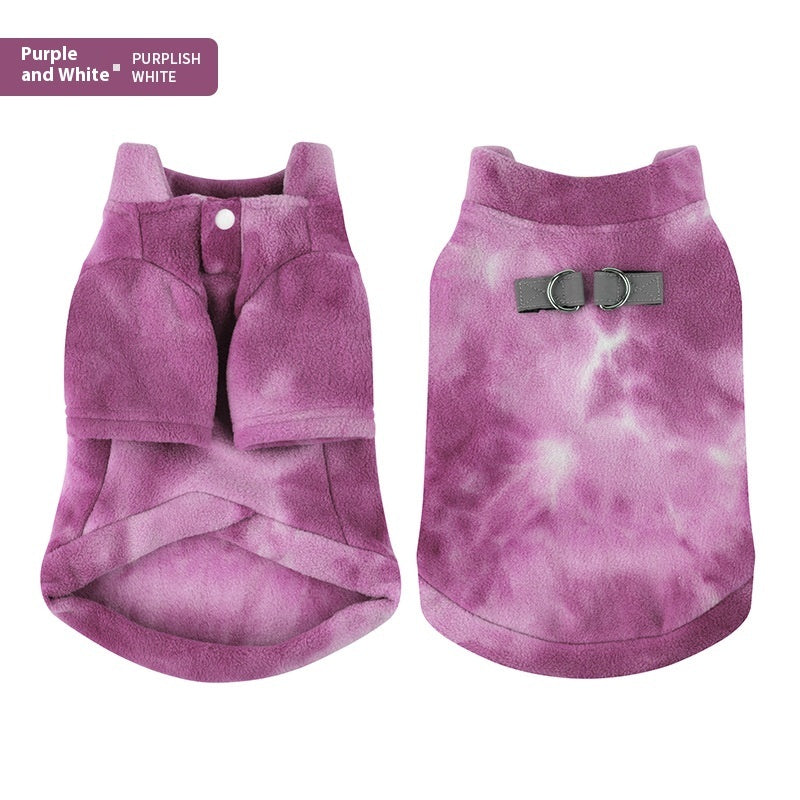 Tie Dye Puppy Clothes Autumn And Winter - Pimmbi
