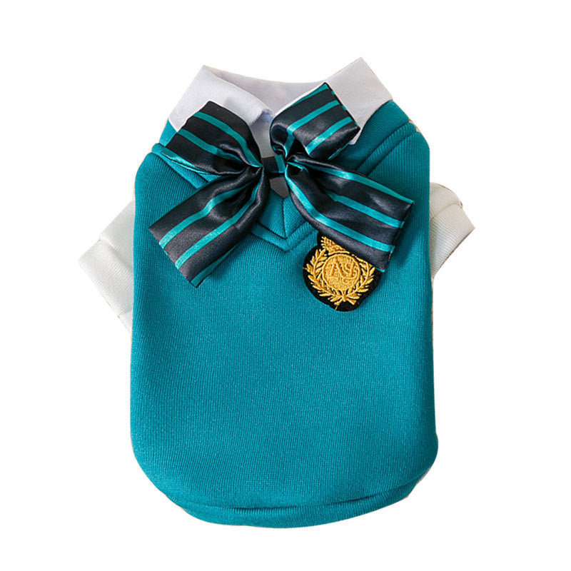 Pet Dog College Style Uniform Bow Tie Set - Pimmbi