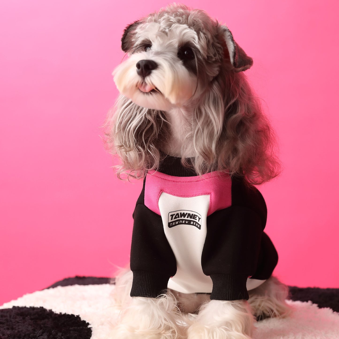 Dog Clothes Stitching Zipper Pullover Sweater - Pimmbi